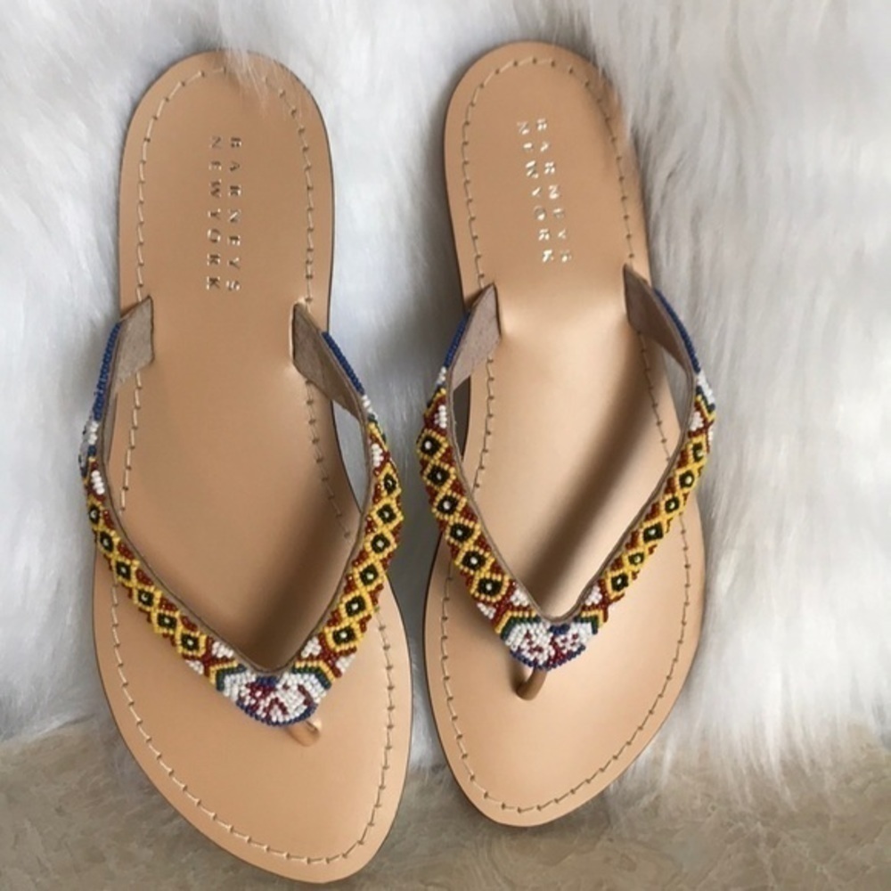Barneys NEWYORK leather sandals NEW